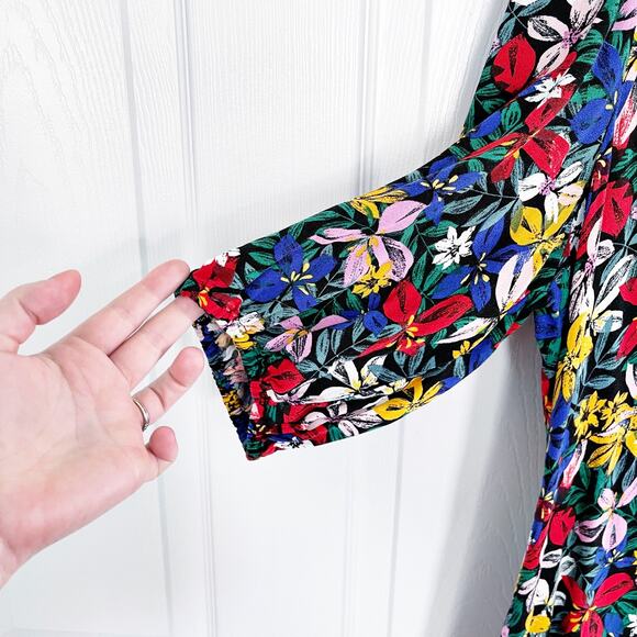 Eloquii Elements Knot Front Floral Dress - Picture 4 of 9